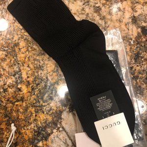 Gucci Cotton Socks with GG Pattern in Black